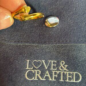 Love & Crafted Hugging Ring - Gold Plated - Size 8